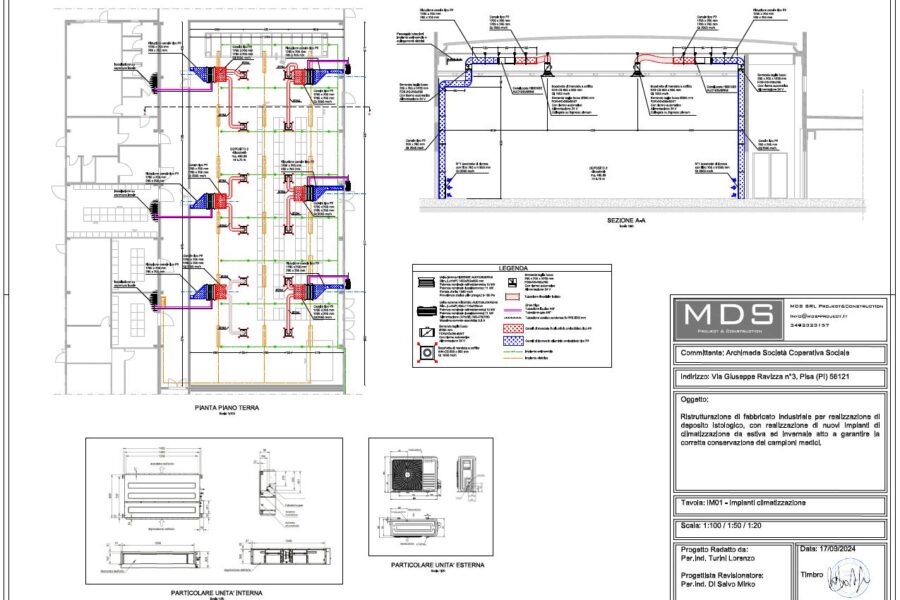 Capannone Deposito Istologico-Ospedaletto Pisa